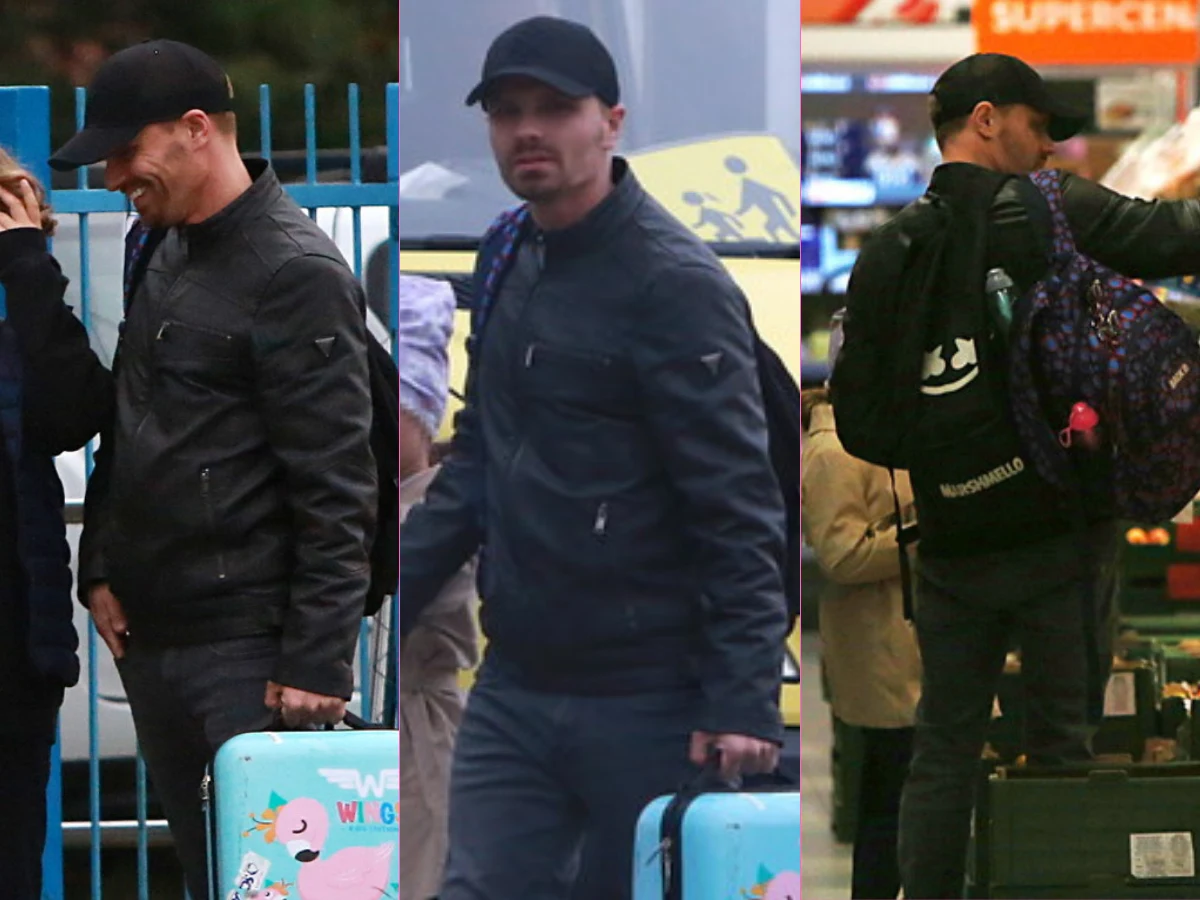 Wychudzony i zarośnięty Marcin Hakiel odbiera dzieci z wyjazdu Wychudzony i zarośnięty Marcin Hakiel odbiera dzieci z wyjazdu