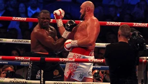 Ten cios Tysona Fury'ego zakończył walkę z Dillianem Whyte'em