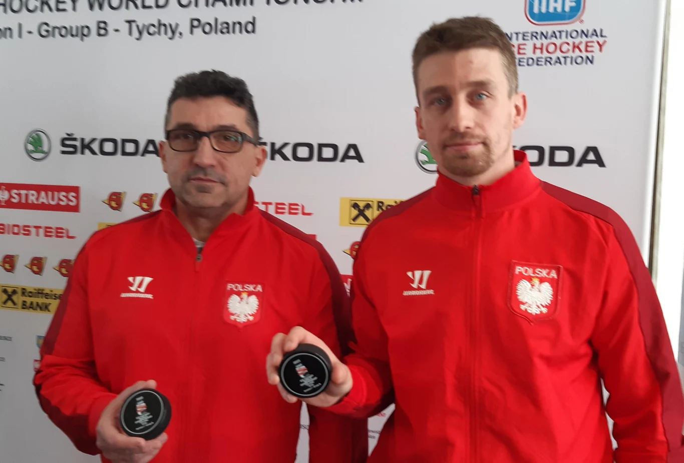 Selekcjoner Robert Kalaber i kapitan Krystian Dziubiński zapraszają do Tychów na mistrzostwa świata Dywizji IB