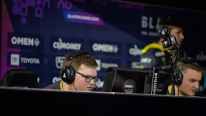 Kirill "Boombl4" Mikhailov, zawodnik Natus Vincere, podczas jednego z turniejów esportowych