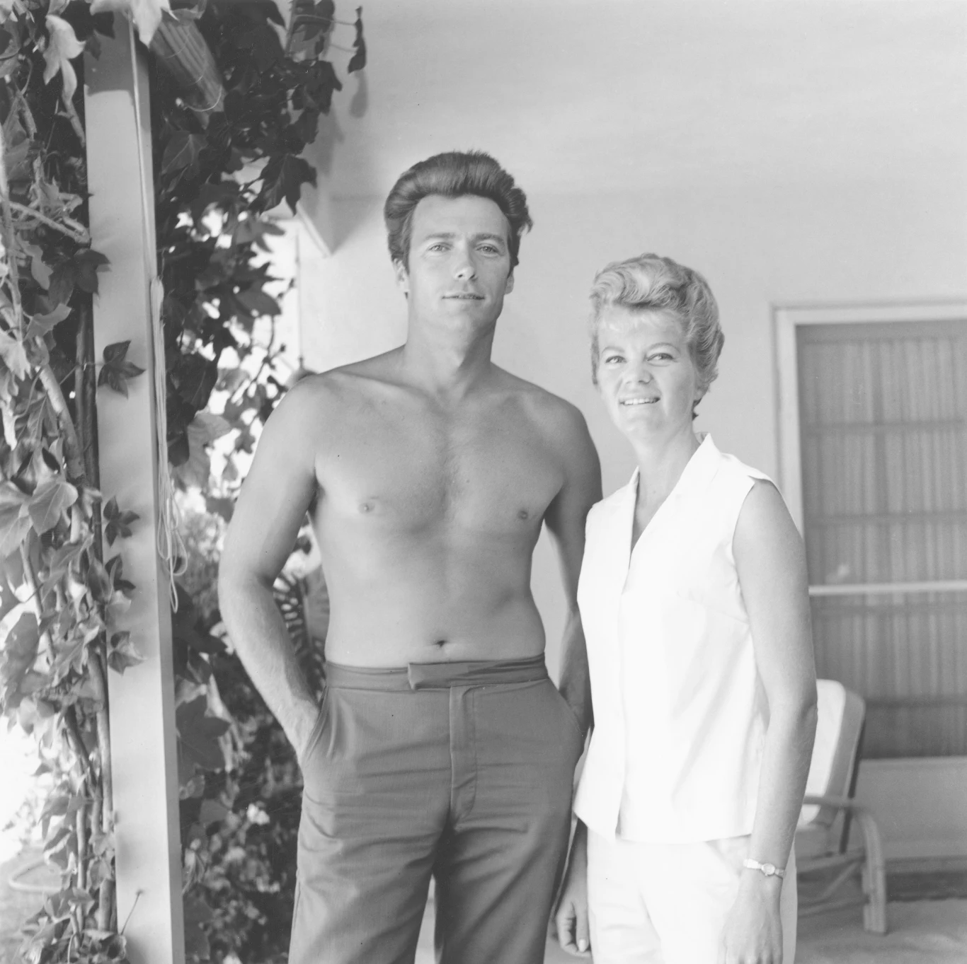 Clint Eastwood i Maggie Johnson w 1960 roku