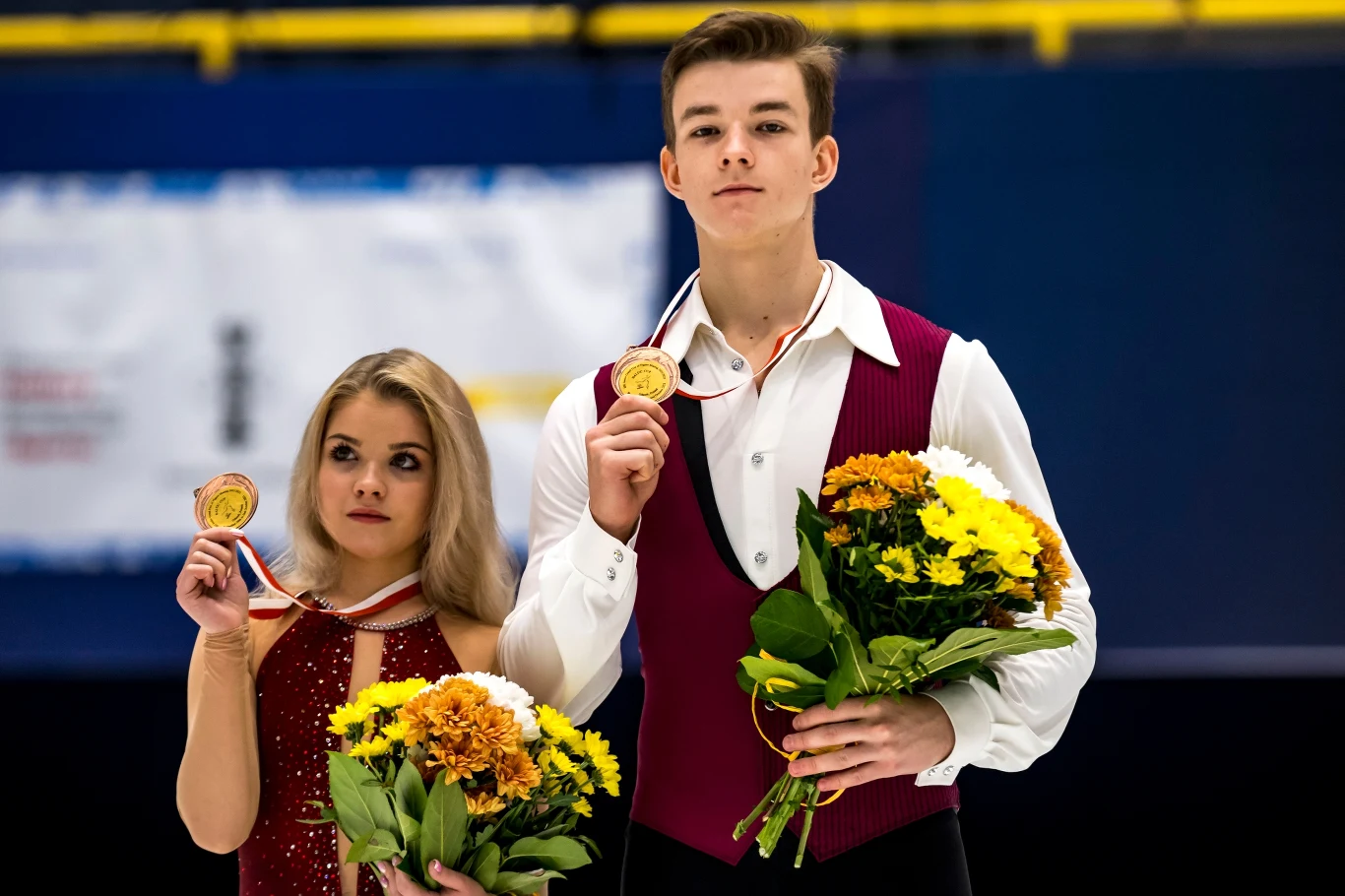 Polina Kostiukowicz i Aleksiej Briuchanow