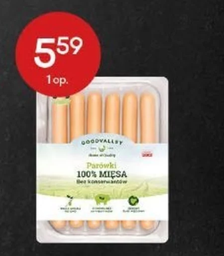 Goodvalley Parówki 100% mięsa 210 g