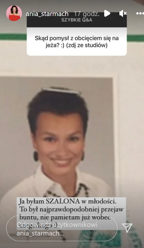 Anna Starmach w krótkich włosach Anna Starmach w krótkich włosach