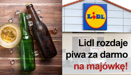 Lidl rozdaje piwo za darmo.