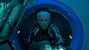 James Cameron na planie filmu "Avatar: Istota wody"