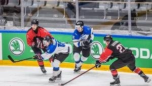Japonia - Estonia na hokejowych MŚ Dywizji IB w Tychach