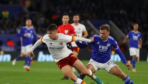 Leicester zremisowało z Romą. Piękna asysta Zalewskiego! Mourinho może być z niego dumny