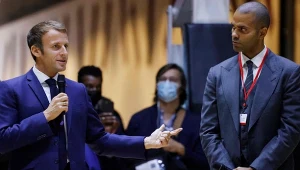 Emmanuel Macron i Tony Parker