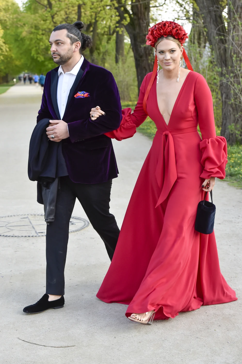 Zofia Ślotała z mężem