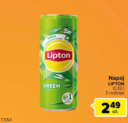 Lipton Ice Tea Green Napój niegazowany 330 ml
