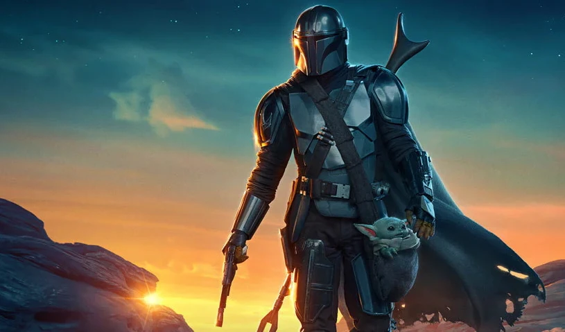 "Mandalorian" - grafika promująca serial Disneya "Mandalorian" - grafika promująca serial Disneya