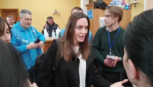 Angelina Jolie przyjechała do Lwowa
