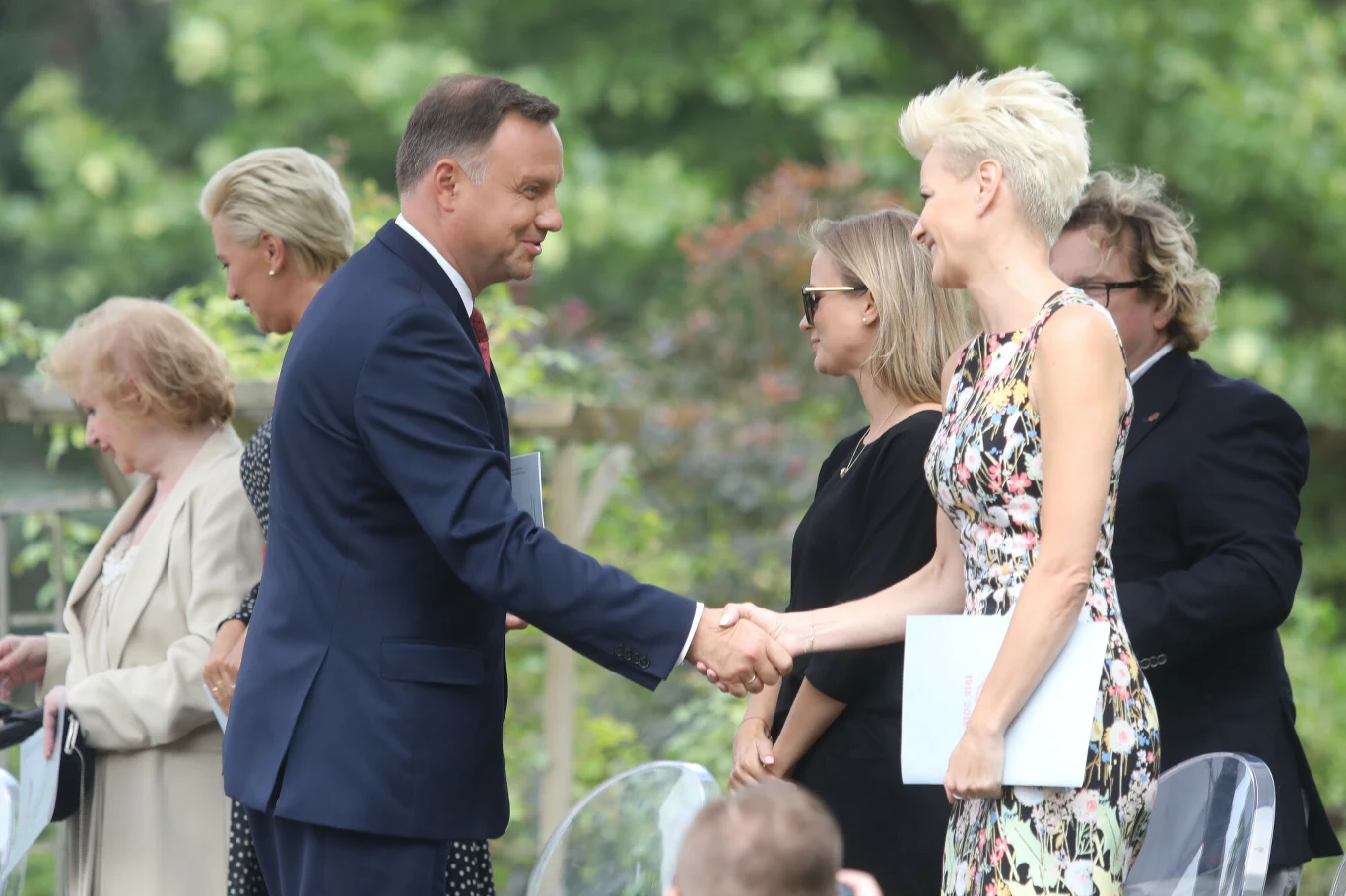 Prezydent i Małgorzata Kożuchowską 