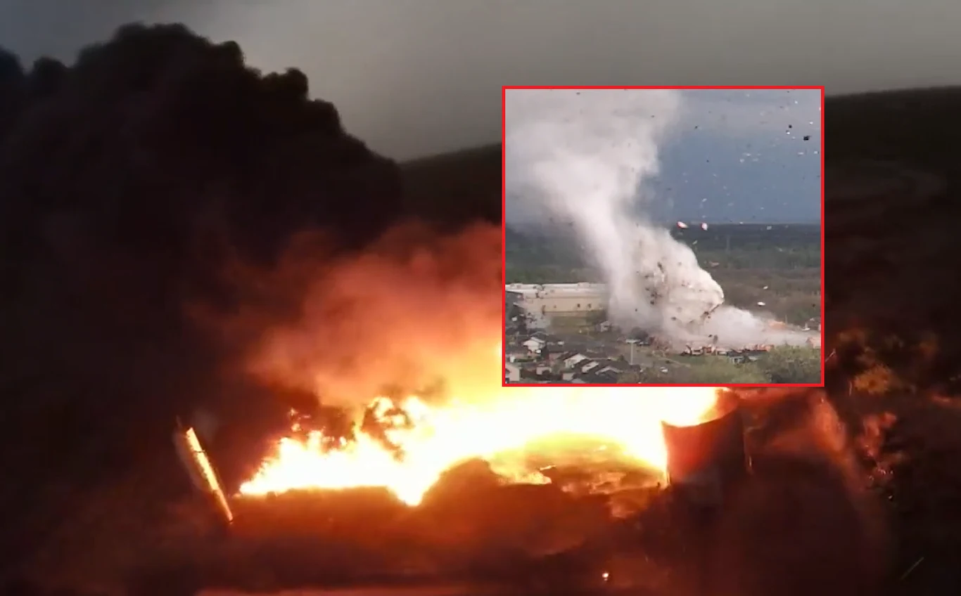 Tornado w Kansas uszkodziło 1000 budynków. W Teksasie spłonął skład paliw Tornado w Kansas uszkodziło 1000 budynków. W Teksasie spłonął skład paliw