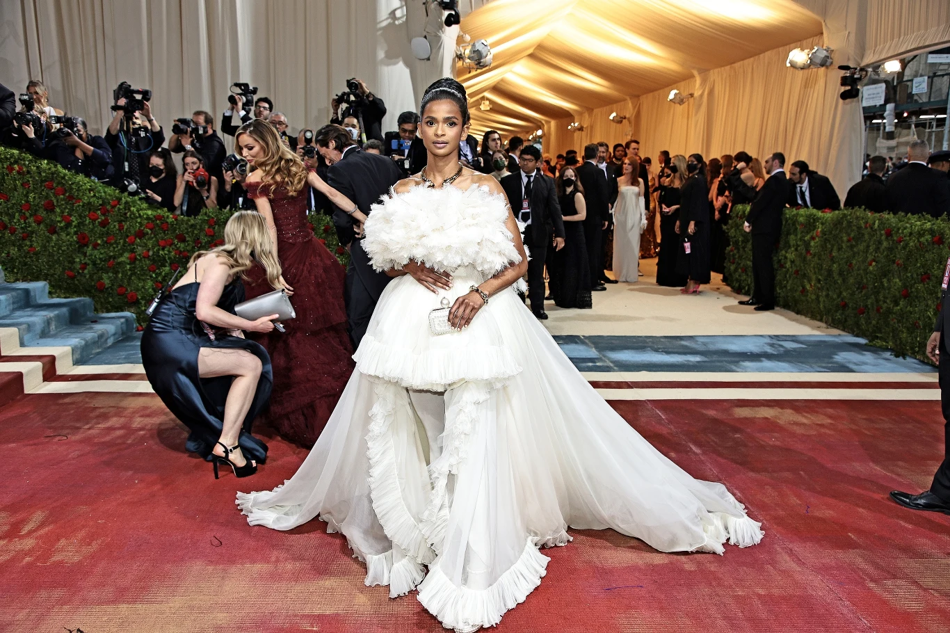 Cała na biało pojawiła się również Ramla Ali, zawodowa bokserka