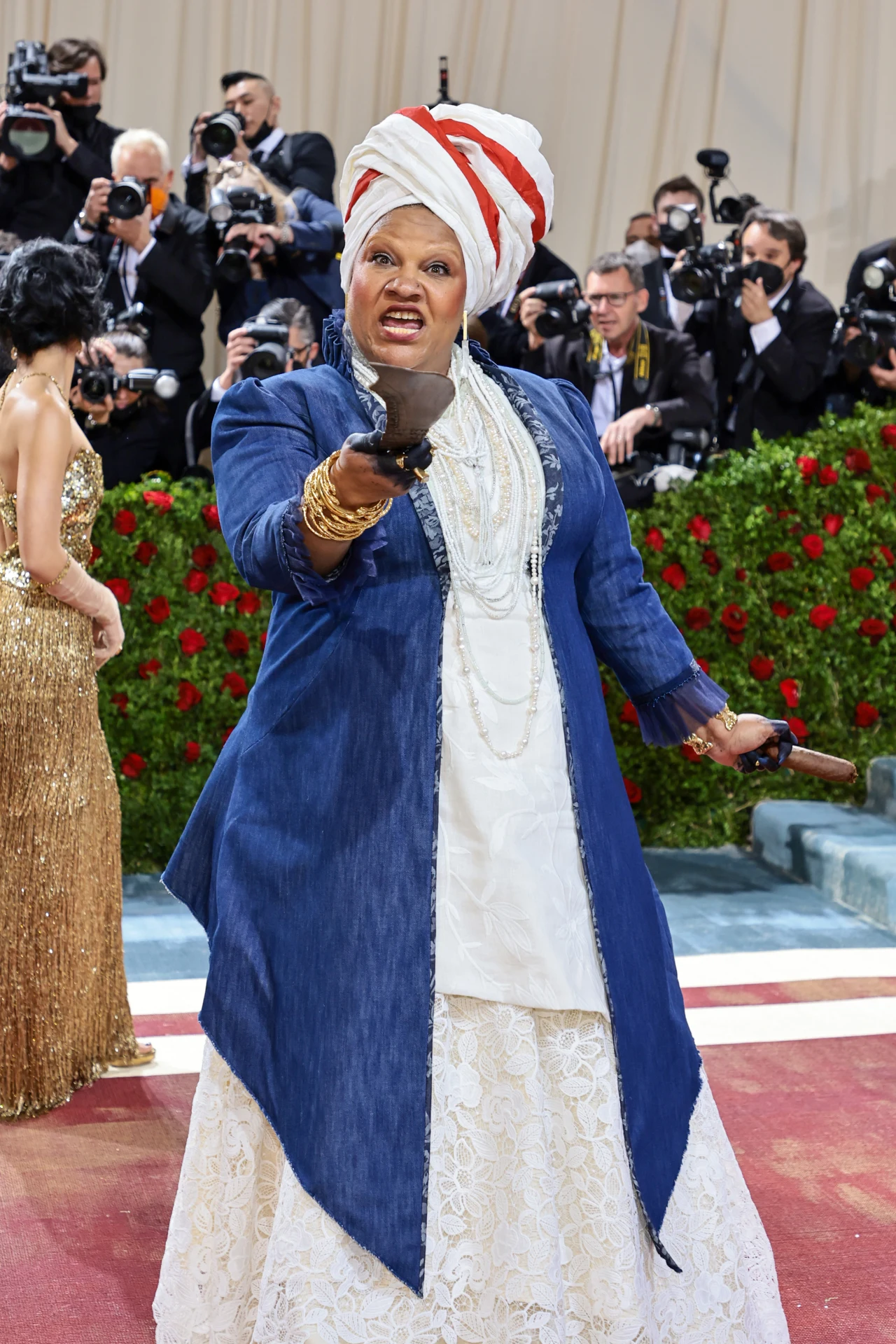 Radha Blank wymachiwał sztyletem. Oj, zrobiło się groźnie!