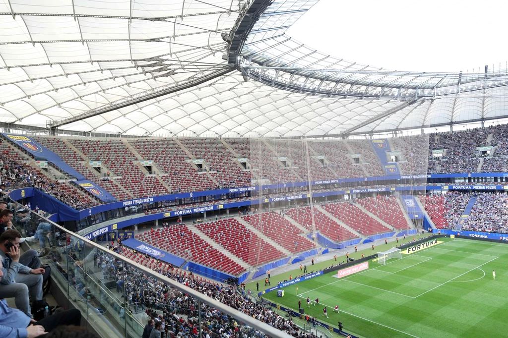 Pusty sektor kibiców Lecha Poznań podczas finału Pucharu Polski Pusty sektor kibiców Lecha Poznań podczas finału Pucharu Polski