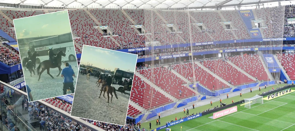 Kibice Lecha Poznań nie weszli na Stadion Narodowy na finał Pucharu Polski. Pod obiektem doszło do szokujących scen Kibice Lecha Poznań nie weszli na Stadion Narodowy na finał Pucharu Polski. Pod obiektem doszło do szokujących scen