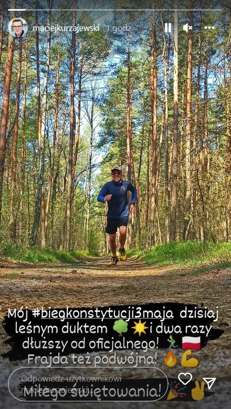 Maciej Kurzajewski pochwalił się swoim osiągnięciem