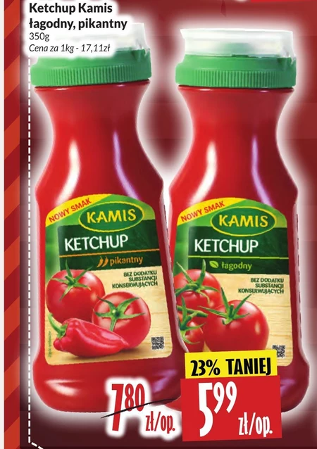 Kamis Ketchup łagodny 350 g