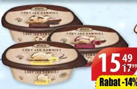 Bracia Koral Lody jak dawniej Lody śmietankowe 900 ml