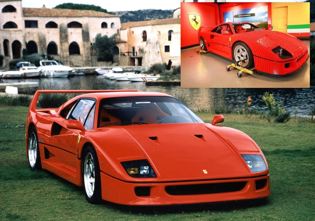 Ferrari F40 z klocków Lego waży więcen niż oryginał