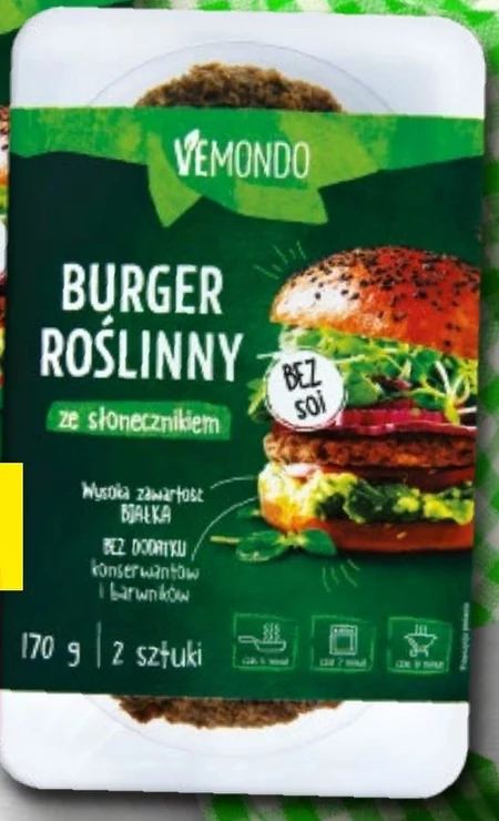 Burger roślinny Vemondo