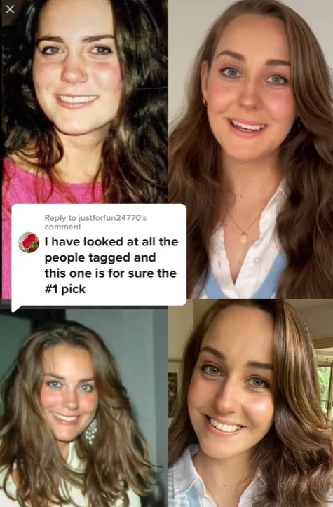 Brittany Dixon wygląda jak księżna Kate Foto: TikTok @brittanydixonart