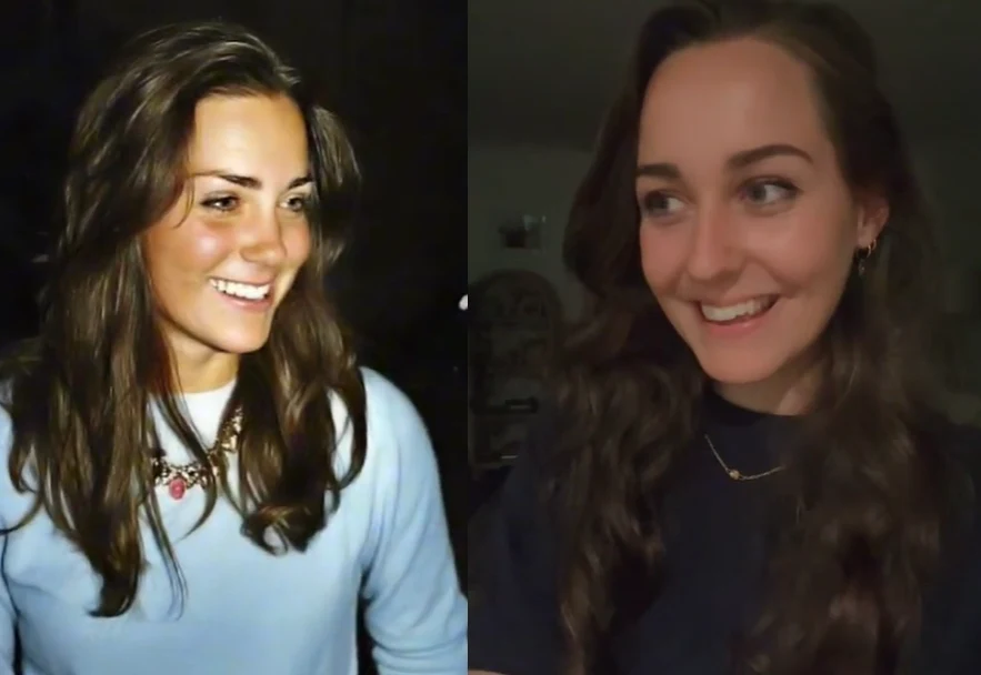 Brittany Dixon wygląda jak księżna Kate Foto: TikTok @brittanydixonart