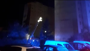 Pożar nieczynnej windy w Suwałkach. W środku zwęglone zwłoki