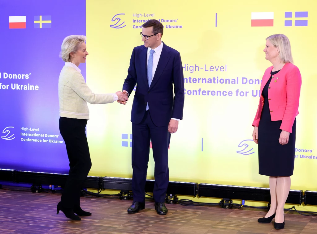 Szefowa KE Ursula von der Leyen i premier Mateusz Morawiecki Szefowa KE Ursula von der Leyen i premier Mateusz Morawiecki