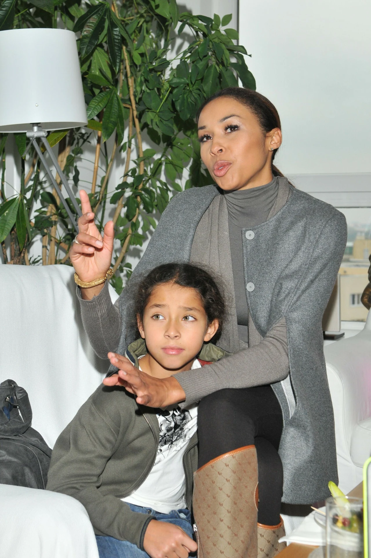 Omean Mensah z córką Vanessą Omean Mensah z córką Vanessą