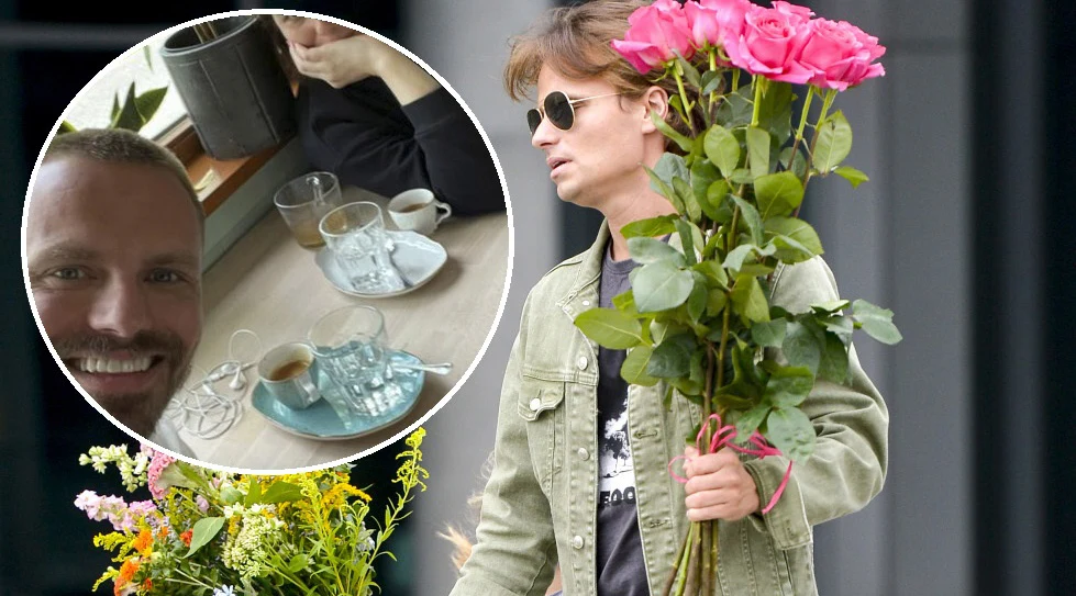 Marcin Hakiel z tajemniczą brunetką