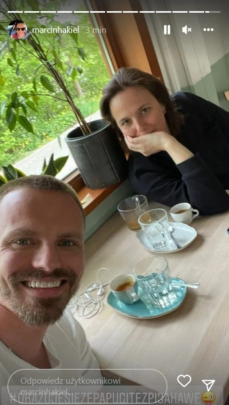 Marcin Hakiel pokazał się z tajemniczą brunetką