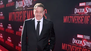 Sam Raimi na światowej premierze filmu "Doktor Strange w multiwersum obłędu" w Hollywood, 2 maja 2022 roku
