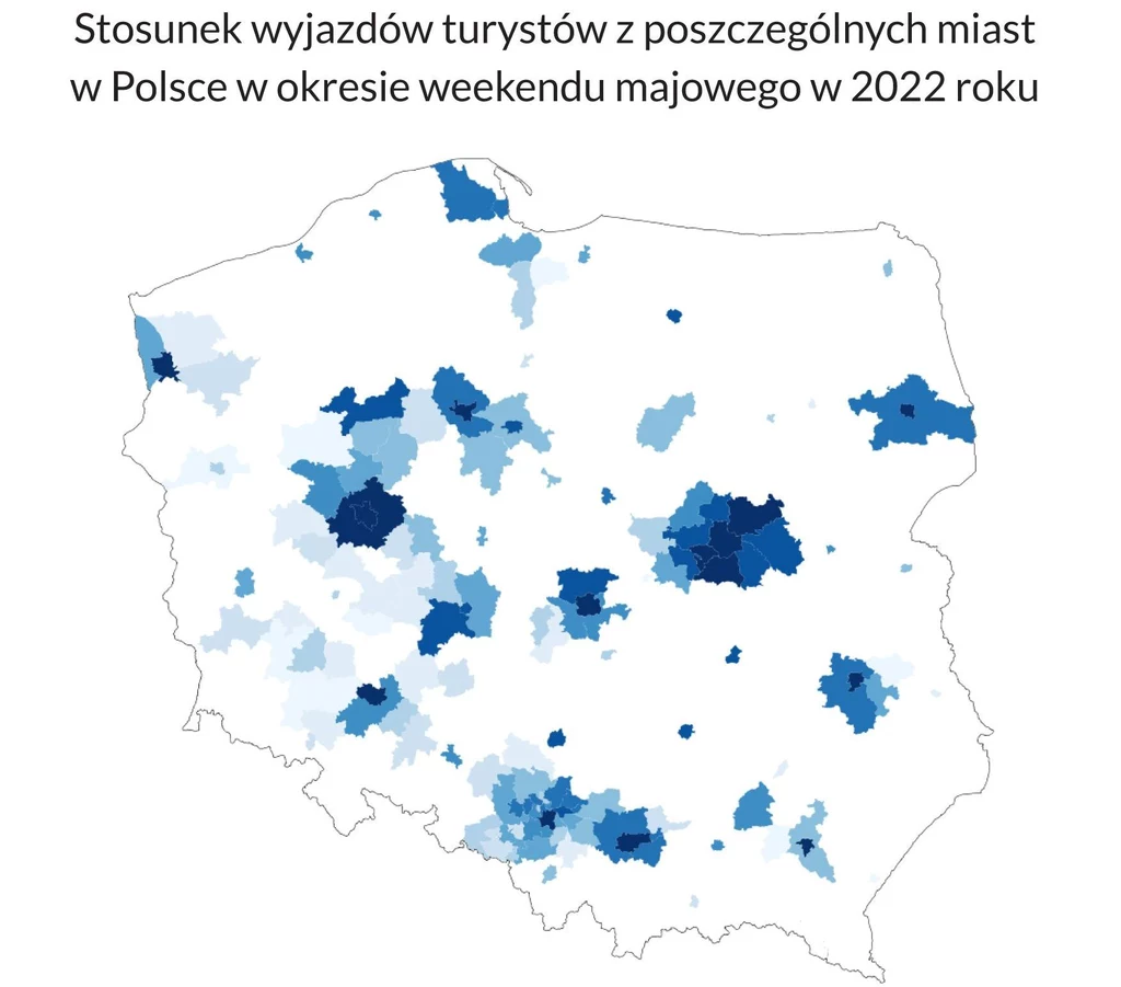 Mieszkańcy których regionów najczęściej "uciekali" z nich na majówkę? / fot. Yanosik