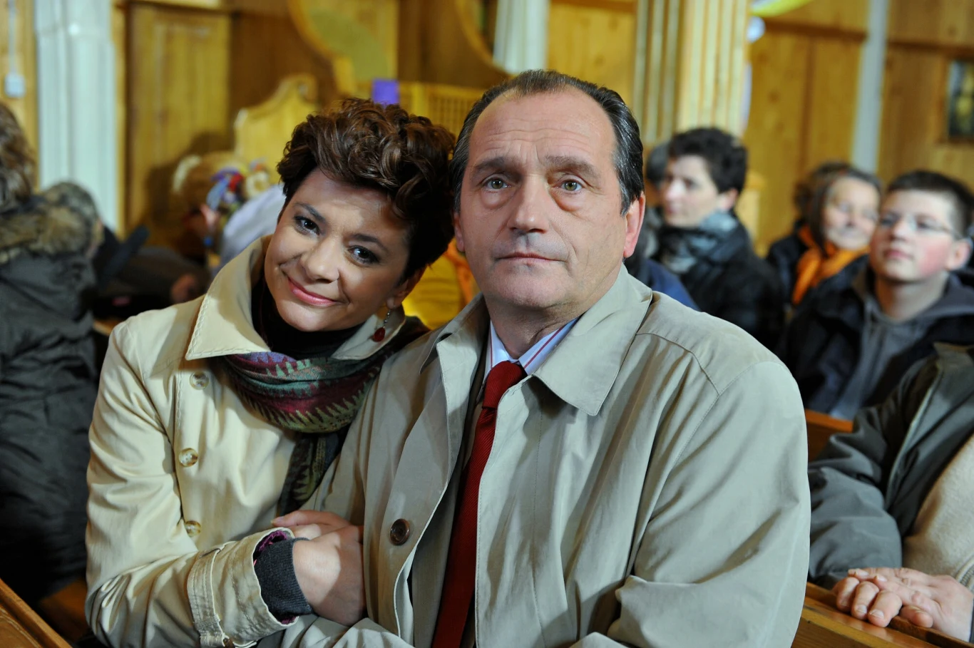 Wojciech Wysocki i Beata Olga Kowalska na planie serialu "Ranczo" Wojciech Wysocki i Beata Olga Kowalska na planie serialu "Ranczo"