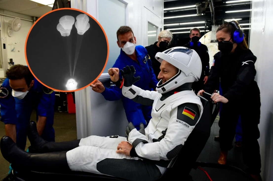 Astronauta ESA Mattias Maurer powrócił na Ziemię Fot. ESA Astronauta ESA Mattias Maurer powrócił na Ziemię Fot. ESA