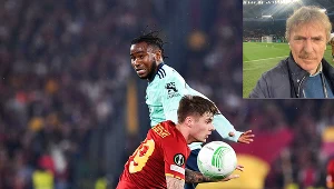 Zbigniew Boniek z uwagą śledzi rozwój Nicoli Zalewskiego (tu walczy z pomocnikiem Leicester City Ademolą Lookmanem)