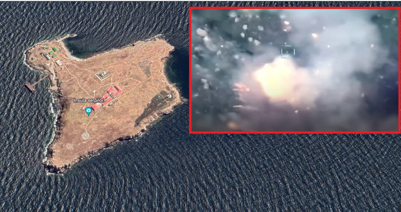 Wyspa Węży; źródło Google Earth 