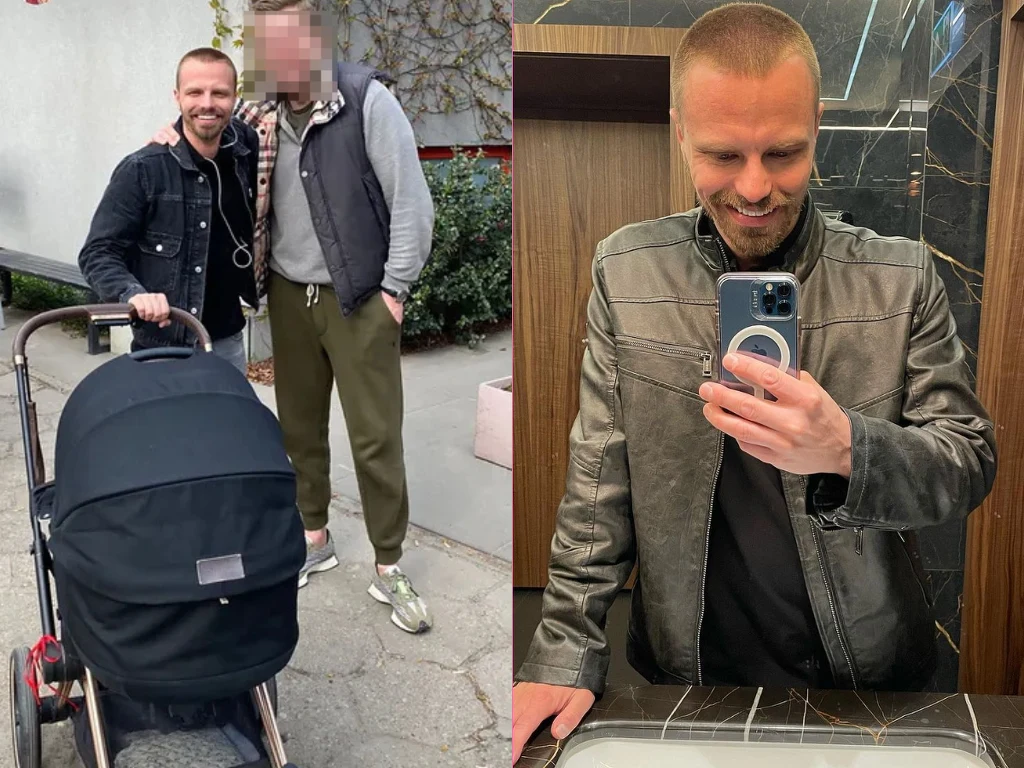 Marcin Hakiel pozował z wózkiem. Czyżby to był jasny sygnał, że jest gotów na rozpoczęcie nowego etapu?