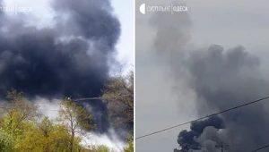 Kłęby dymu nad Odessą
