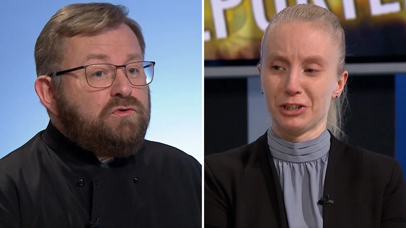 Ksiądz Doroteusz Sawicki i pani Karina