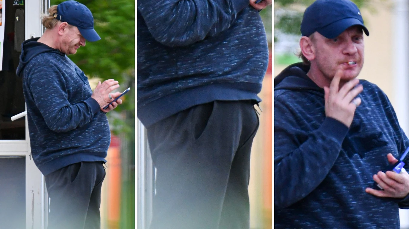 Bartosz Żukowski delektuje się papieroskiem na siłowni pod chmurką Bartosz Żukowski delektuje się papieroskiem na siłowni pod chmurką