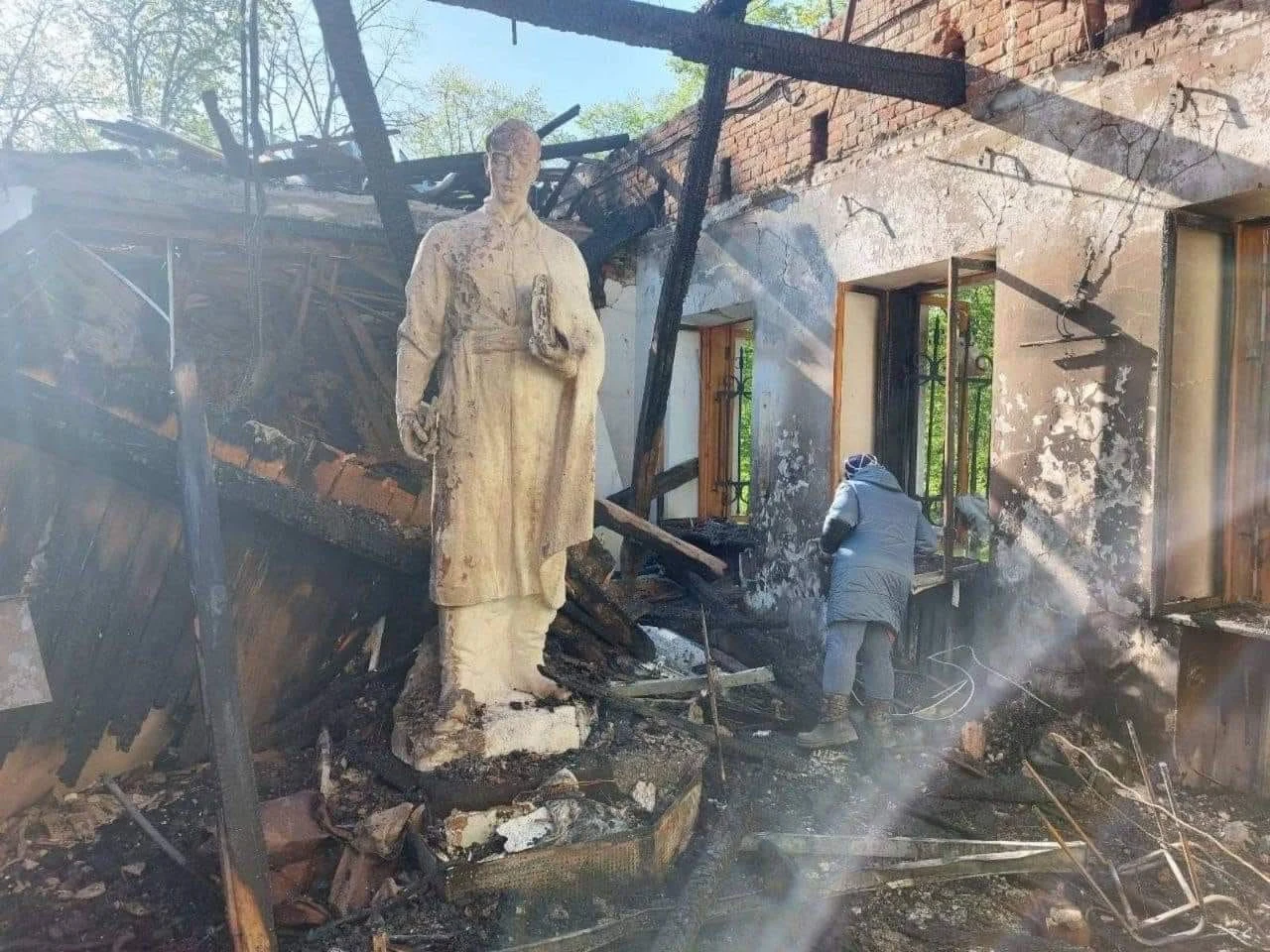 Zniszczone muzeum poety Skoworody Zniszczone muzeum poety Skoworody