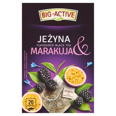 Big-Active Herbata czarna jeżyna & marakuja 40 g (20 x 2 g) - 0