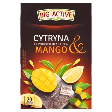 Big-Active Herbata czarna cytryna & mango 40 g (20 x 2 g) - 0
