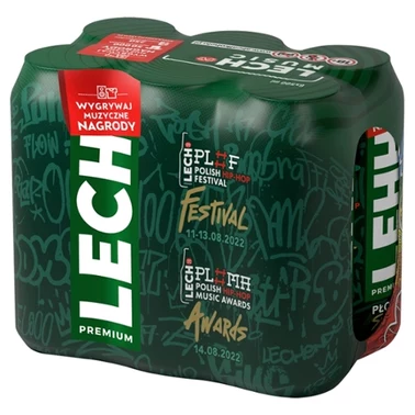 Lech Premium Piwo jasne 6 x 500 ml - 2