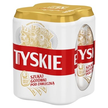 Tyskie Piwo jasne 2 l (4 x 0,5 l) - 6